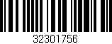 Código de barras (EAN, GTIN, SKU, ISBN): '32301756'