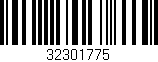 Código de barras (EAN, GTIN, SKU, ISBN): '32301775'