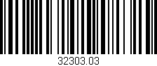 Código de barras (EAN, GTIN, SKU, ISBN): '32303.03'