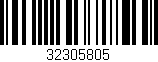 Código de barras (EAN, GTIN, SKU, ISBN): '32305805'