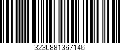 Código de barras (EAN, GTIN, SKU, ISBN): '3230881367146'