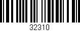 Código de barras (EAN, GTIN, SKU, ISBN): '32310'