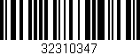 Código de barras (EAN, GTIN, SKU, ISBN): '32310347'