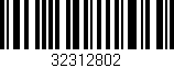 Código de barras (EAN, GTIN, SKU, ISBN): '32312802'