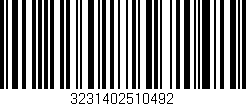 Código de barras (EAN, GTIN, SKU, ISBN): '3231402510492'