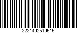Código de barras (EAN, GTIN, SKU, ISBN): '3231402510515'