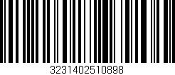 Código de barras (EAN, GTIN, SKU, ISBN): '3231402510898'