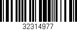 Código de barras (EAN, GTIN, SKU, ISBN): '32314977'