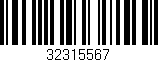 Código de barras (EAN, GTIN, SKU, ISBN): '32315567'