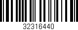 Código de barras (EAN, GTIN, SKU, ISBN): '32316440'