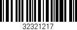 Código de barras (EAN, GTIN, SKU, ISBN): '32321217'