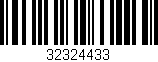 Código de barras (EAN, GTIN, SKU, ISBN): '32324433'