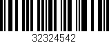 Código de barras (EAN, GTIN, SKU, ISBN): '32324542'