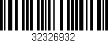 Código de barras (EAN, GTIN, SKU, ISBN): '32326932'