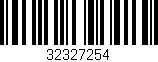 Código de barras (EAN, GTIN, SKU, ISBN): '32327254'