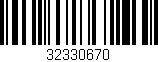 Código de barras (EAN, GTIN, SKU, ISBN): '32330670'