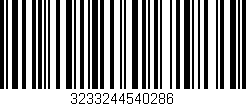 Código de barras (EAN, GTIN, SKU, ISBN): '3233244540286'