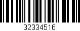 Código de barras (EAN, GTIN, SKU, ISBN): '32334516'