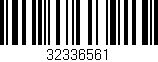 Código de barras (EAN, GTIN, SKU, ISBN): '32336561'