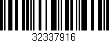 Código de barras (EAN, GTIN, SKU, ISBN): '32337916'