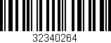 Código de barras (EAN, GTIN, SKU, ISBN): '32340264'