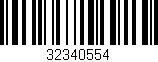 Código de barras (EAN, GTIN, SKU, ISBN): '32340554'