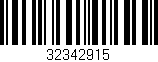 Código de barras (EAN, GTIN, SKU, ISBN): '32342915'