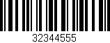 Código de barras (EAN, GTIN, SKU, ISBN): '32344555'