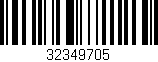 Código de barras (EAN, GTIN, SKU, ISBN): '32349705'