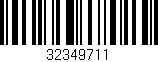 Código de barras (EAN, GTIN, SKU, ISBN): '32349711'