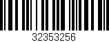 Código de barras (EAN, GTIN, SKU, ISBN): '32353256'
