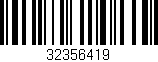 Código de barras (EAN, GTIN, SKU, ISBN): '32356419'