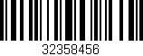 Código de barras (EAN, GTIN, SKU, ISBN): '32358456'