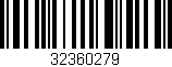 Código de barras (EAN, GTIN, SKU, ISBN): '32360279'