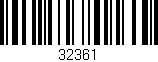 Código de barras (EAN, GTIN, SKU, ISBN): '32361'