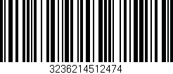 Código de barras (EAN, GTIN, SKU, ISBN): '3236214512474'