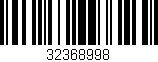 Código de barras (EAN, GTIN, SKU, ISBN): '32368998'
