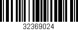 Código de barras (EAN, GTIN, SKU, ISBN): '32369024'