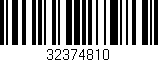 Código de barras (EAN, GTIN, SKU, ISBN): '32374810'