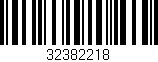 Código de barras (EAN, GTIN, SKU, ISBN): '32382218'