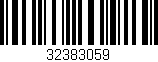 Código de barras (EAN, GTIN, SKU, ISBN): '32383059'