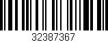 Código de barras (EAN, GTIN, SKU, ISBN): '32387367'