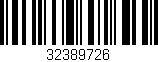 Código de barras (EAN, GTIN, SKU, ISBN): '32389726'