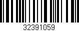 Código de barras (EAN, GTIN, SKU, ISBN): '32391059'