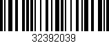 Código de barras (EAN, GTIN, SKU, ISBN): '32392039'
