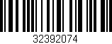 Código de barras (EAN, GTIN, SKU, ISBN): '32392074'
