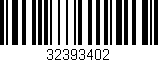 Código de barras (EAN, GTIN, SKU, ISBN): '32393402'