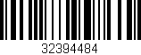 Código de barras (EAN, GTIN, SKU, ISBN): '32394484'