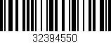 Código de barras (EAN, GTIN, SKU, ISBN): '32394550'