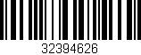 Código de barras (EAN, GTIN, SKU, ISBN): '32394626'